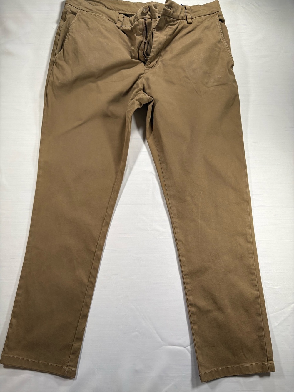 Vineyard Vines Mens 34x30 Tan Khaki On-The-Go Breaker Slim Fit Chino Pants
